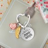 FABACH Best Grandma Keyring Guardian Angel Lucky Charm with Heart