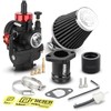 NIBBI 24mm Carburetor Kit for Predator 212 Coleman Predator 212cc 196cc 224cc Engine Mini Bike Go Kart Performance Parts Black