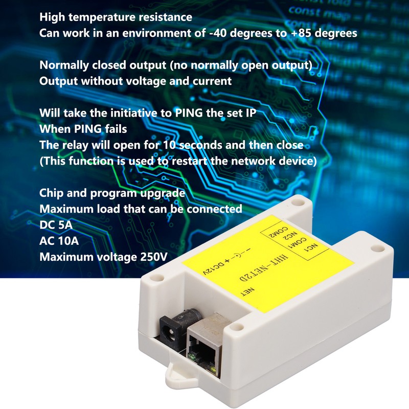 IP Network Relay Module Upgraded 2 Channel Internet Watchdog Remote