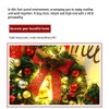 Xmas Wreath with 20 LED Lights and Bells Christmas Garland