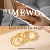 Dainty Rings for Women Stackable Rings Set Statement Wave Bands