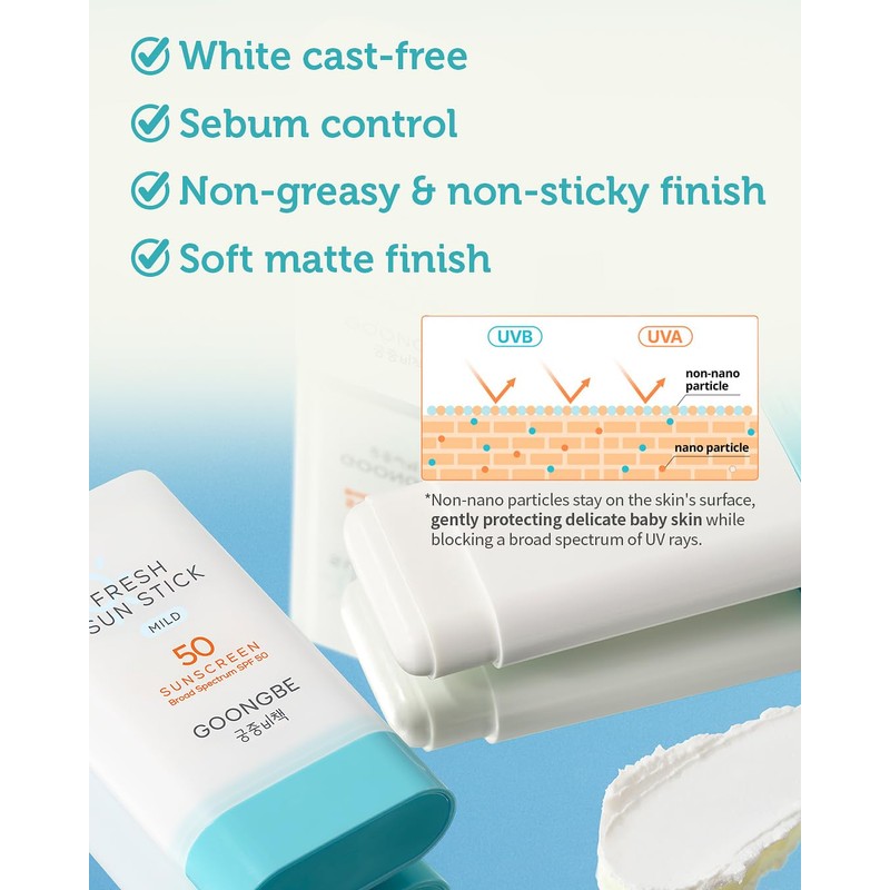 GOONGBE Fresh Sun Stick Mild SPF 50 - No White