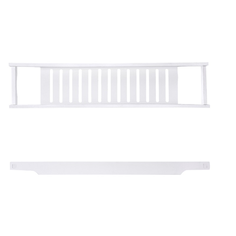 Modern White Color MDF Bath Tray Bathtub Storage Rack Shelf