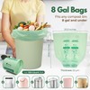 AIRNEX Compostable Kitchen Trash Bags 8 Gal - Cornstrarch Leakproof