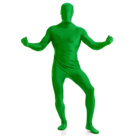 Aniler Chromakey Green Bodysuit Invisible Effects Background Chroma Keying Green Body Suit for Green Screen Photography Photo Video (Medium, Fullbody Green)