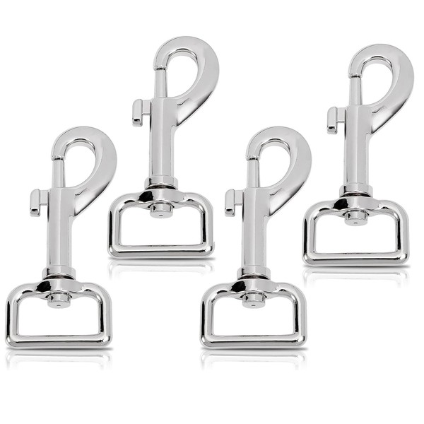 4 Pcs Dog Lead Clips, Lobster Clasps Heavy Duty Swivel