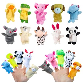 10 Pcs Finger Puppets, Puppets for Children, Finger Puppets for Toddlers, Puppets, Hand Puppets, Mini Plush Figures Toy Assortment for Boys & Girls, Party Favors for Schools, Shows and Playtime