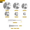 Kuenuilr Cutting Wheel for Drill 1/4 Inch Hex Shank Rotary
