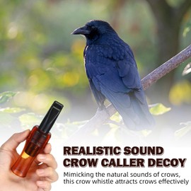 Silipull Portable Crow Bird Whistle with Realistic Sound Crow Caller Decoy to Attract Crows Imitation Bird Entrapping Whistle for Outdoor Hunting Ideal Gift for Newcomers Nature Enthusiasts(1 Pcs)