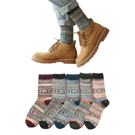 Yazon Men's Winter Warm Socks, Extra Thick, Cotton Wool, Subzero Cold Protection, Triple Thermal Insulation, Warm Socks, Stylish, Room Socks, Winter Socks, Men's Indoor Socks, Room Socks, Skiing,