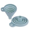 AKOAK Portable Mini Silicone Foldable Funnel, Flexible Silicone Transfer Tools