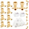 PEX A Expansion Brass Fittings, 1/2"x 1/2" Female NPT Drop-ear