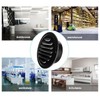 6 Inch Stainless Steel Air Vents, Black Louvered Grille Round
