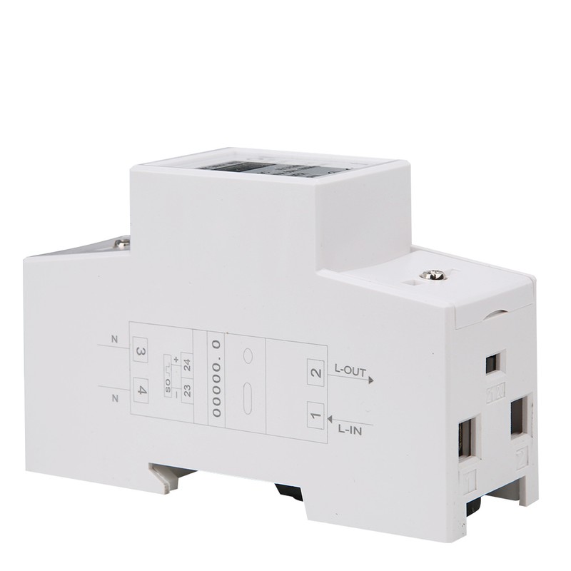 DDS529C 230V Energy Meter Single Phase 2P DIN Rail Mounting