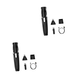 2 Sets Portable Nose Hair Trimmer for Men Women Manual Facial Hair Remover Precision Rounded Blades 360° Capture No Jamming