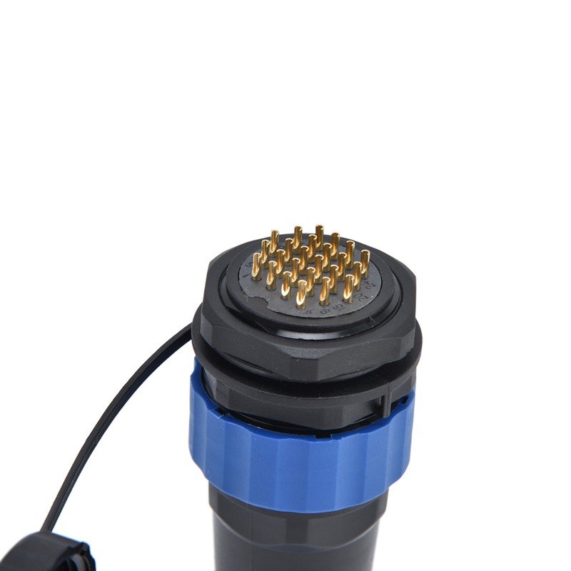 Waterproof Connector Back Nut IP68 Aviation Power Socket 5A for