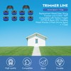 RiseDirectly 10PCS 0.065" 10Ft String Trimmer Line Spool for Bauer
