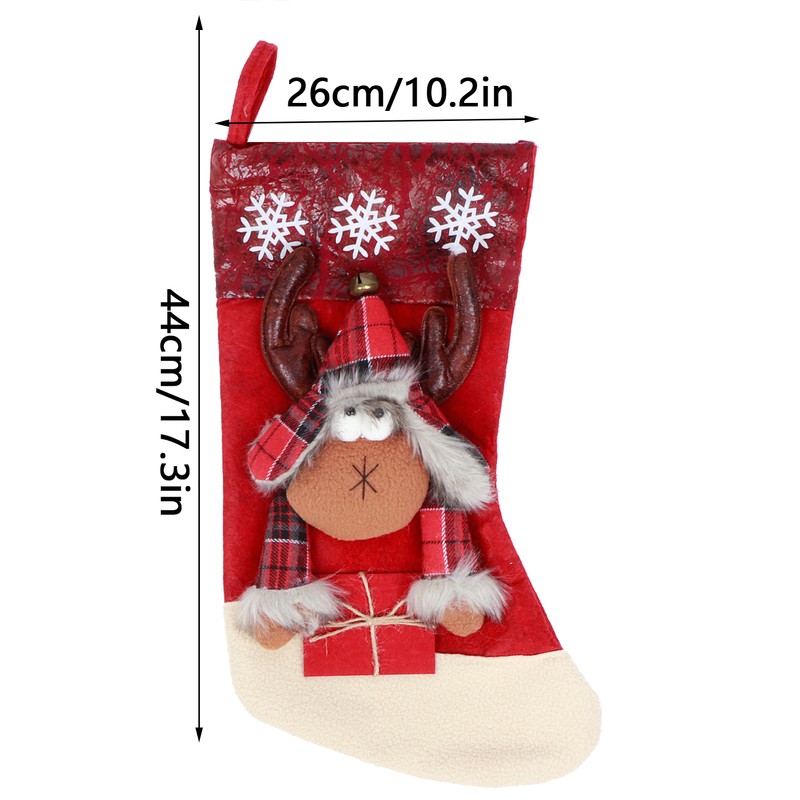 Hanging Christmas Holiday Stockings Sock Gift Bag Hanging Pendant Christmas