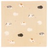 Wataol Semi Washed Towel Handkerchief, Naughty Cat