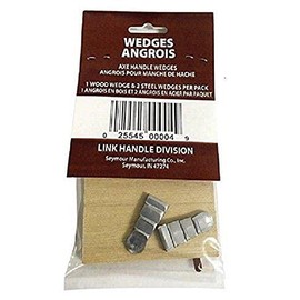 Link Handles Axe Wedge Pack – 1 Wood Wedge & 2 Steel Wedges, Made in USA – SKU 64136