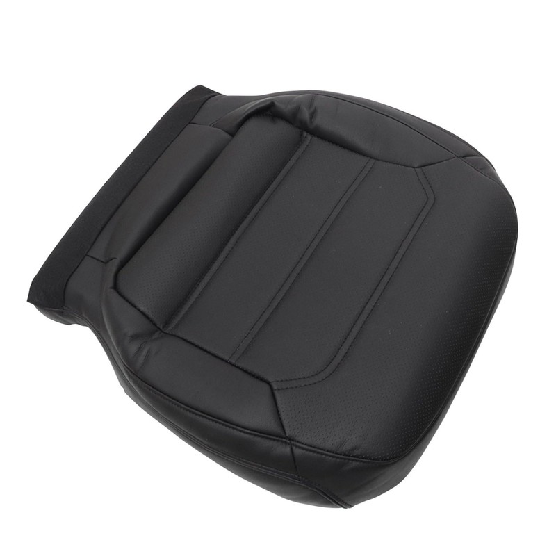 Priprilod Black Leather Driver & Passenger Side Bottom Replacement Seat