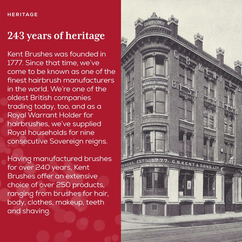 G.B.KENT 携帯用 洋服ブラシ 高級豚毛 英国王室御用達 CC2