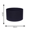 MiniSun | Medium Modern Navy Blue Fabric Drum Light Shade