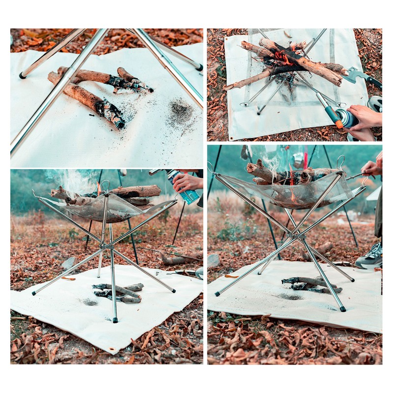 Fireproof Camping Mat Heat Insulation Anti Scald 500 ℃ Use