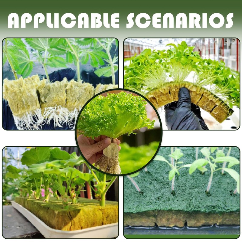 LURNODY Pack of 28 Rockwool Cube Cultivation Cubes Suitable for