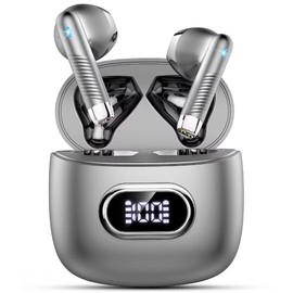 Wireless Bluetooth 5.3 In-Ear Headphones with CVC8.0 Microphone, 40H Wireless Noise Cancelling Earbuds with 14.2 mm Stereo, 2023 Wireless Headphones IP7 Waterproof USB-C