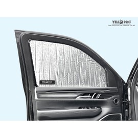 YelloPro Side Window Front Seat Sunshade (Set of 2) Custom Fit for 2022 2023 2024 Jeep Wagoneer SUV, Series I, Series II, Series III (Not for Grand Wagoneer), Sun Protection UV Reflector