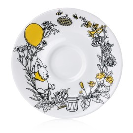 The English Ladies Co Winnie The Pooh Teacup and Saucer, Fine Bone China, 15 × 15 × 7.2 cm, Yellow