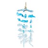 Seaglass Starfish Windchime Hanger, 9" Long Coastal Beach Mobile