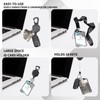 2 Pack Heavy Duty Retractable Keychain Keyring Badge with 31.5"