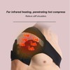 Heated Shoulder Wrap 3 Heat Settings Adjustable Hot Therapy Heated