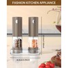 CIRCLE JOY Electric Salt and Pepper Grinder Set Rechargeable Salt