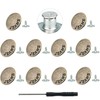No-Sew Jeans Button Replacement Kit, 10 Sets Metal Snap Tack