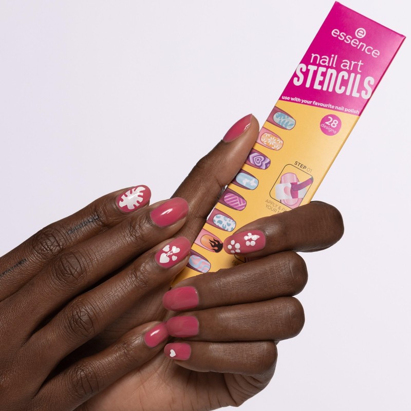 Essence Nail Art STENCILS, Nail Stickers, Instant Result, Nanoparticles Free,
