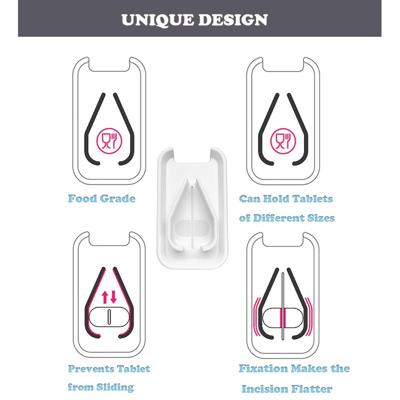Portable Large Pill Cutter - Professional 3-in-1 Pill Splitter and