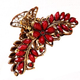 Ladies Retro Flower Alloy Hair Barrette Barrette Hair Clip Barrette Hair Clip