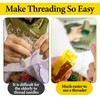Jeffdad 12Pcs Fish Mouth Sewing Machine Needle Threader, Automatic Sewing