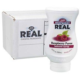Raspberry Reàl, Raspberry Puree Infused Syrup, 16.9 FL OZ Squeezable Bottle (Pack of 1)