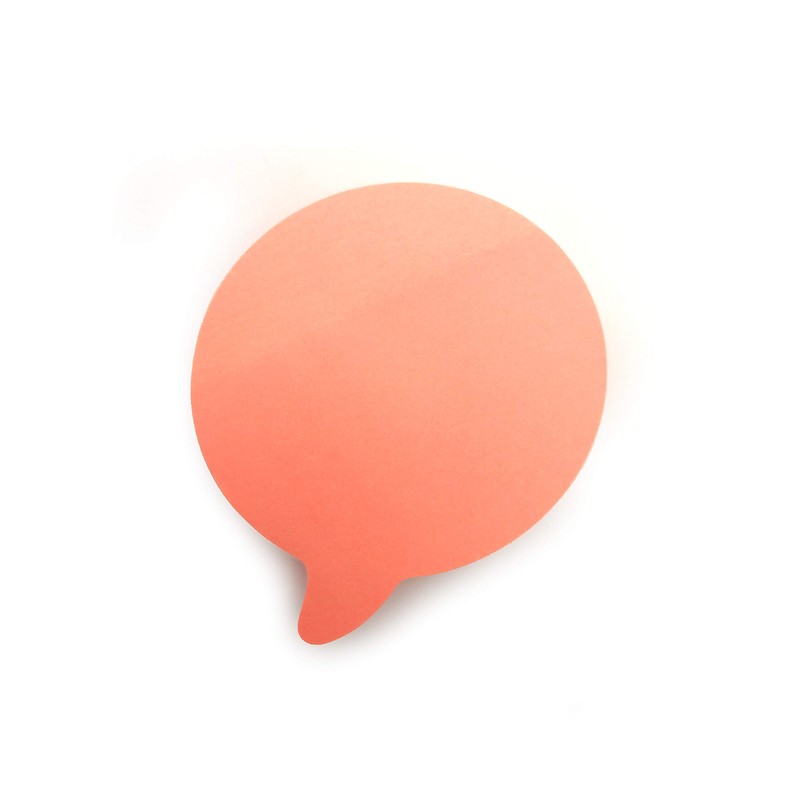 400 Speech Bubble Shaped Sticky Notes - Bright Sticky Pads