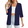 DB MOON Womens Summer Lightweight Cardigan 3/4 Sleeve Shrugs Light