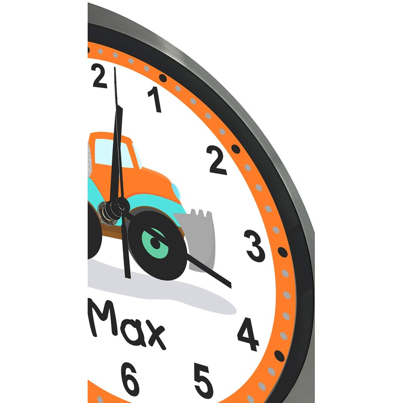 CreaDesign, WU-10-1084 Analogue Children's Room Radio-Controlled Clock with Customisable Name,