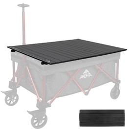 Aluminum Alloy Steel Collapsible Board Desktop for Garden Cart, Foldable Wagon(Garden Cart not Included)