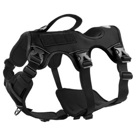 AUROTH Dog Harness, Escape Proof Dog Harness for Medium Sized Dog, No Pull Dog Harness for Large Dogs, Soft Padded Reflective Adjustable Dog Vest Harness with Lift Handle, Harness Medium Size Dog