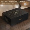 NiHome Handcrafted 3 Tier Wooden Cologne Organizer for Men, Mens