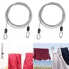 JJHXSM 2PCS Outdoor Travel Safety Cable Lock Braided Steel Coated