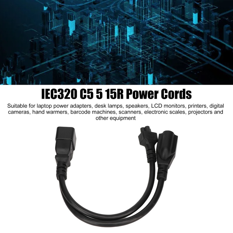 IEC320 C20 to IEC320 C5 5 15R Power Cord Male
